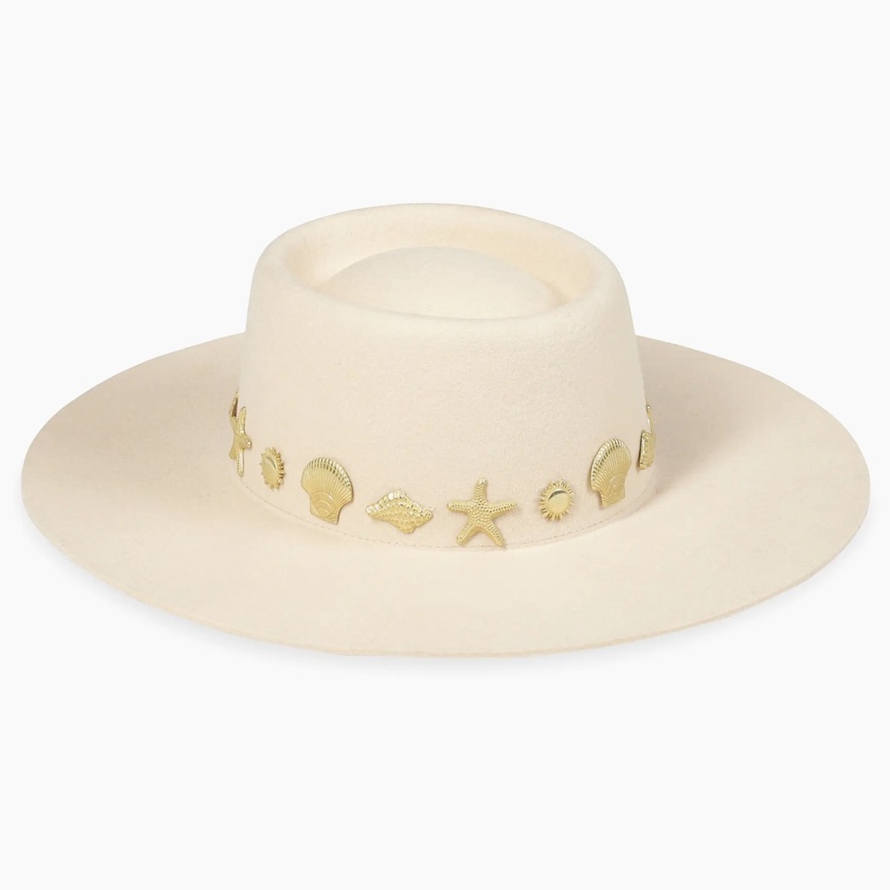 Lack Of Color Seaside Wool Wide-Brim Boater Hat